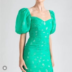 Shoshanna Midnight Lexa Dress. Jade green. Size 8. Still in stores. Worn once.